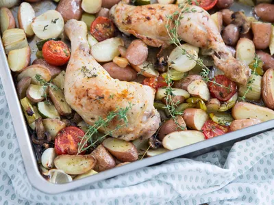 Kiprecepten - Kippenpoot met sinaasappel en tijm uit de oven