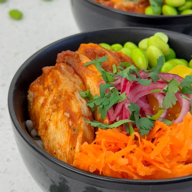 Pulled chicken bowl