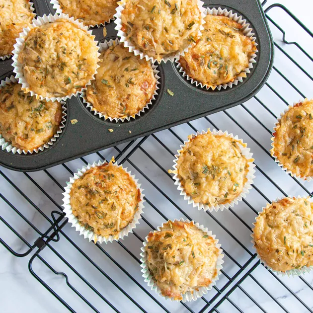 Kiprecepten - Hartige muffins met gerookte kip