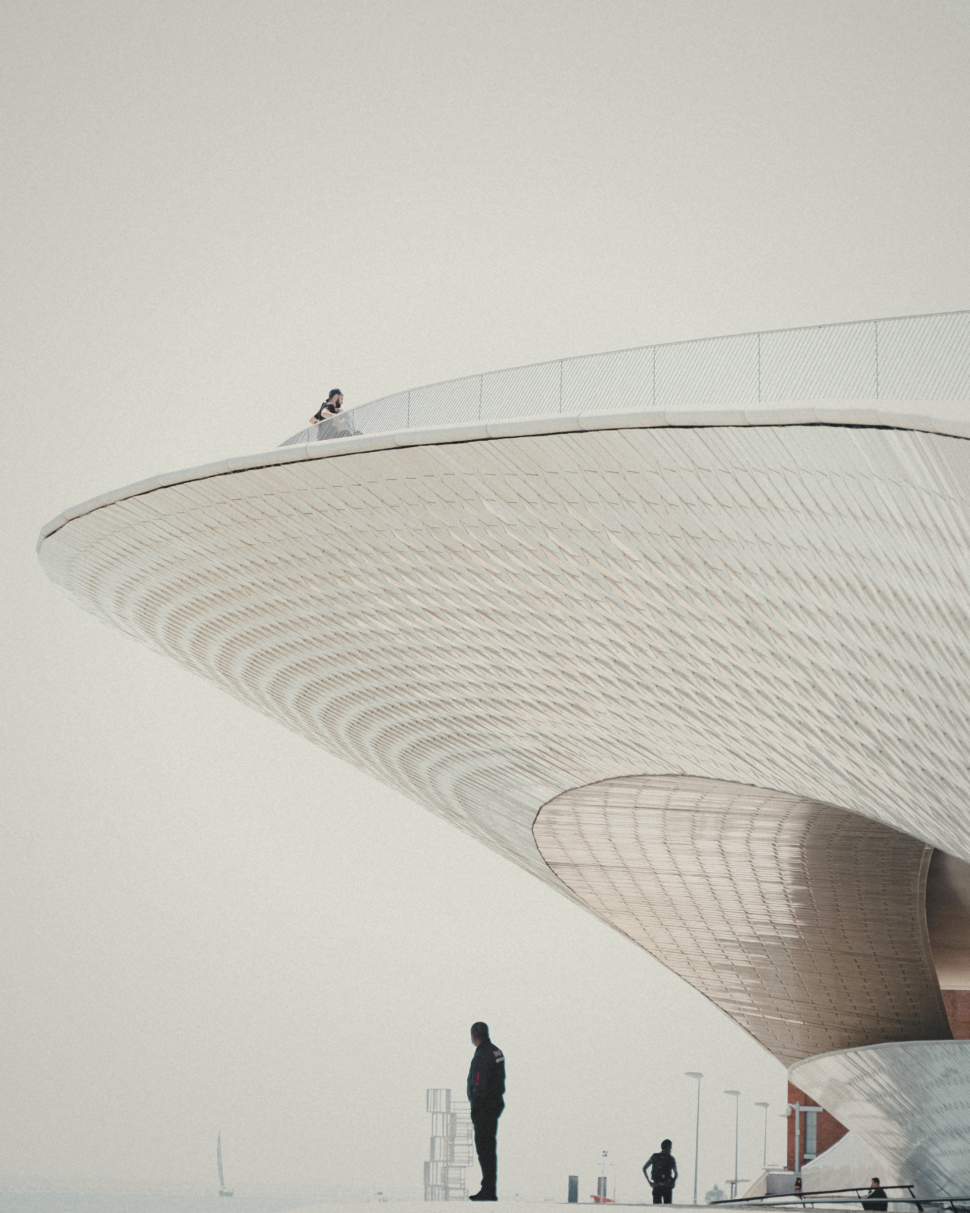 modern architecture with people