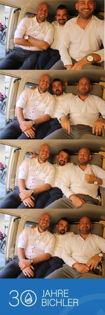 3 personen in Fotobox