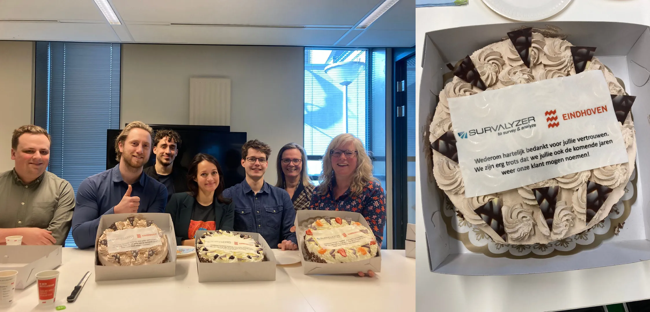 Survalyzer's team together with workers from Municipality of Gemeente Eindhoven