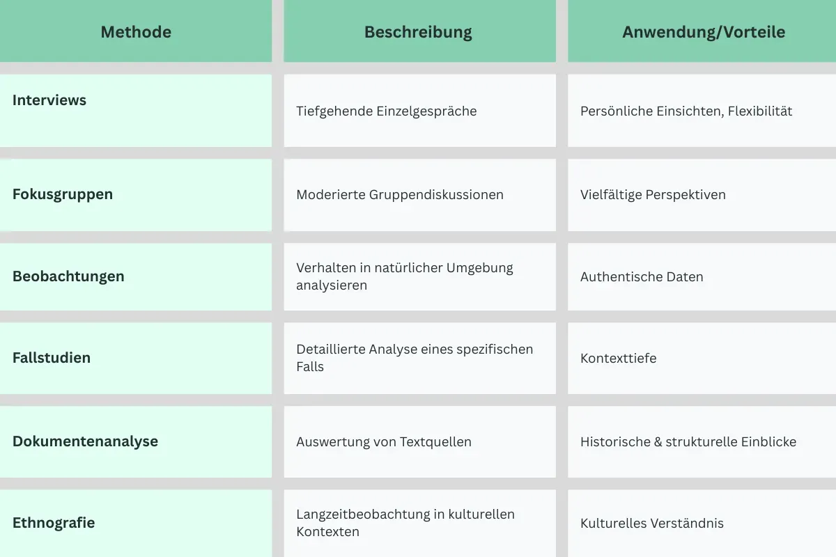 Qualitative Methods DE