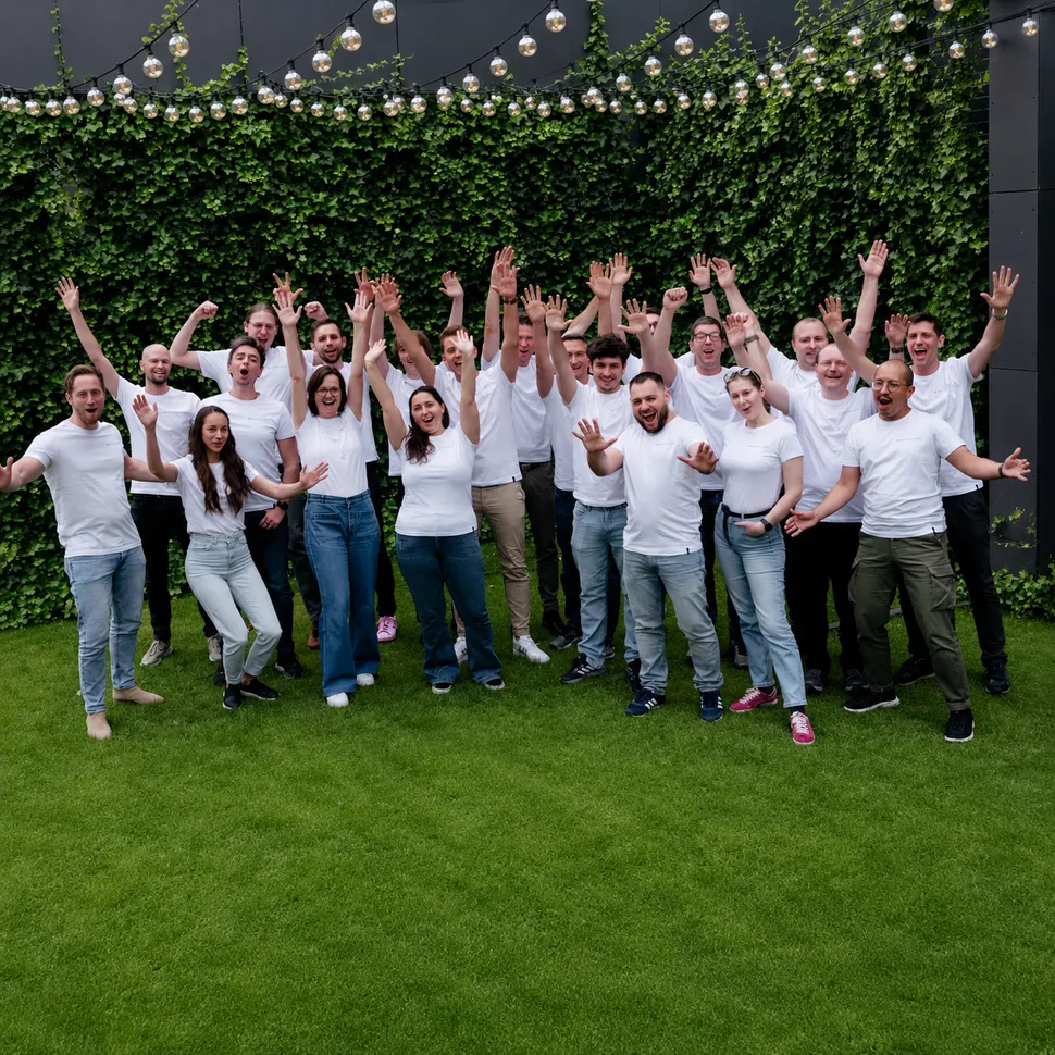 The Team of Survalyzer in a summer event