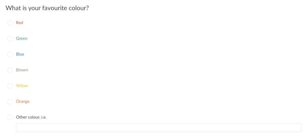 Multiple choice questiontype