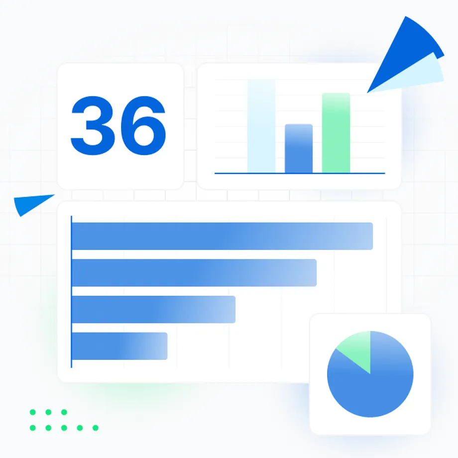 A Graph representing reports data
