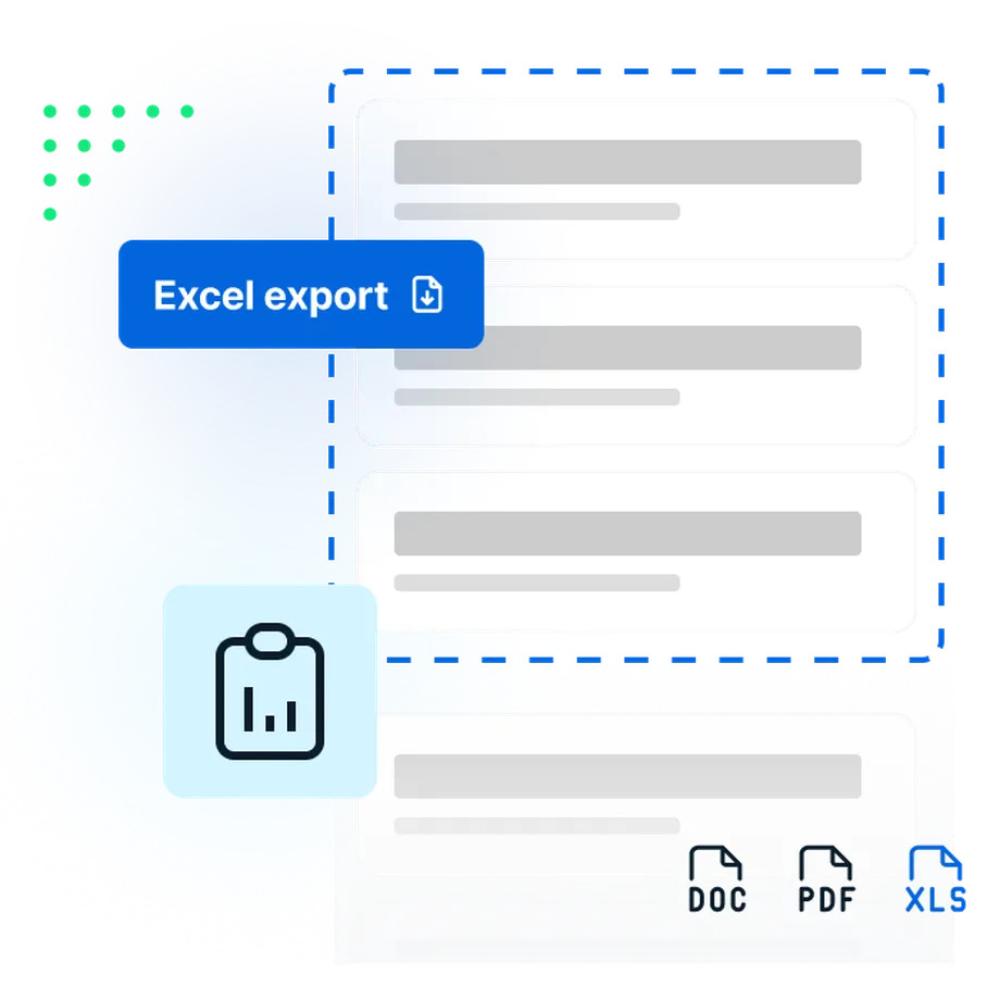 A report that represents the basic reports that can be generated directly from Survalyzer