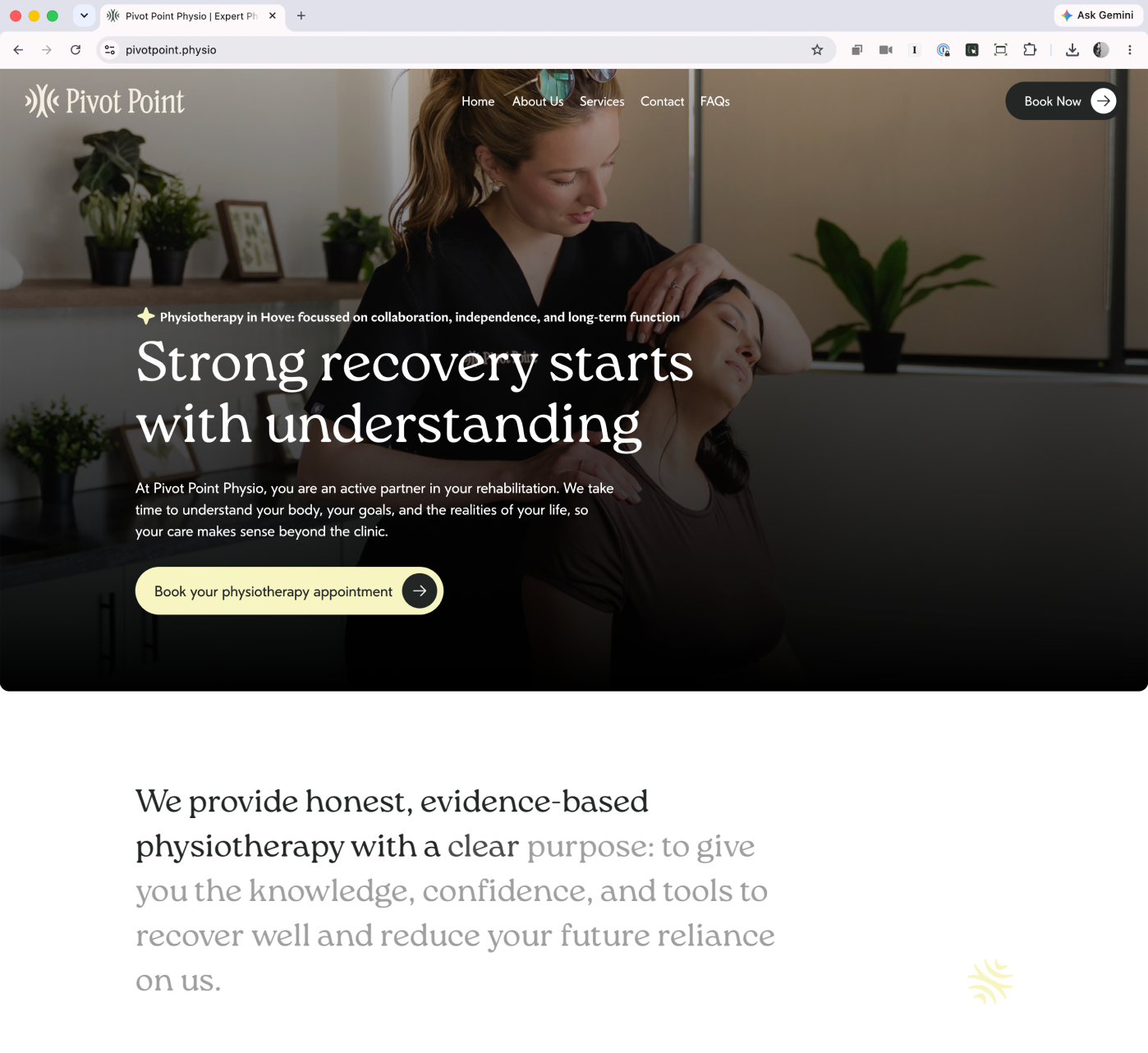 Pivot Point Physio designed by Planet People Studio using Roca from My Creative Land.