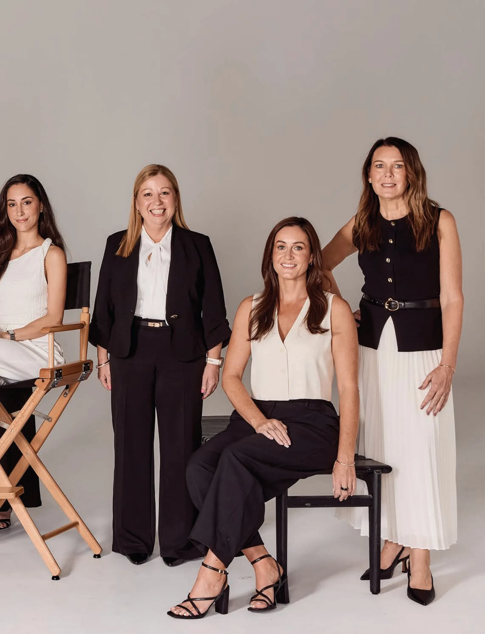 A PICTURE OF STRENGTH: From left - Judy Bliss, Grace Munro, Sasha Obeid, Marlise Kersnovske, Jennie Tonner, Maria Kontorigas, Tania Gooley, Kiani Mills and Adele Brincat.