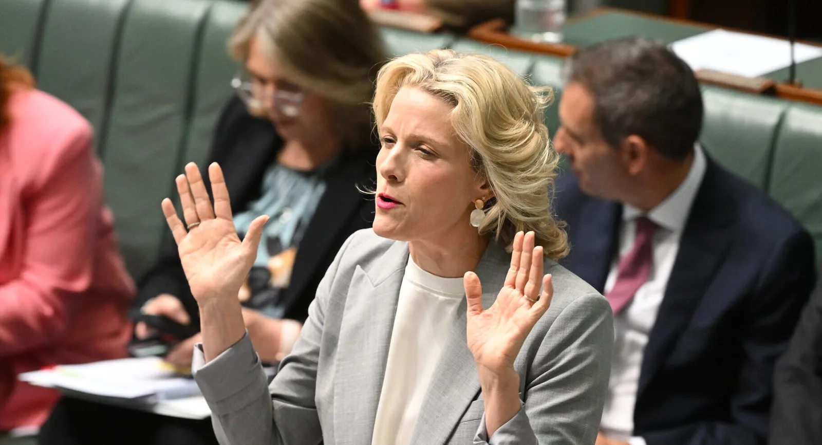 Housing minister Clare O’Neil during question time in Parliament.