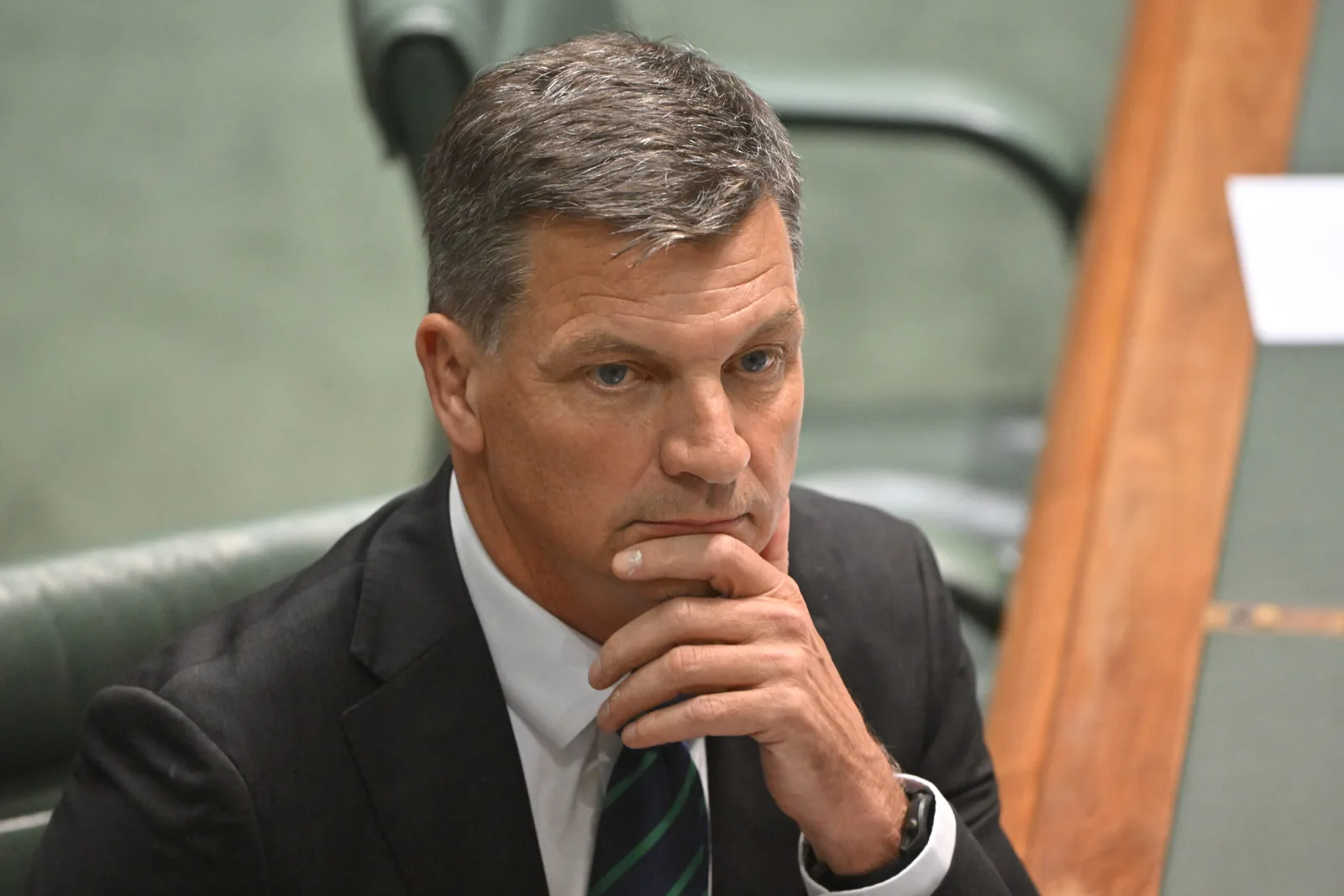 Opposition leader Angus Taylor has flagged scrapping the Housing Australia Future Fund.