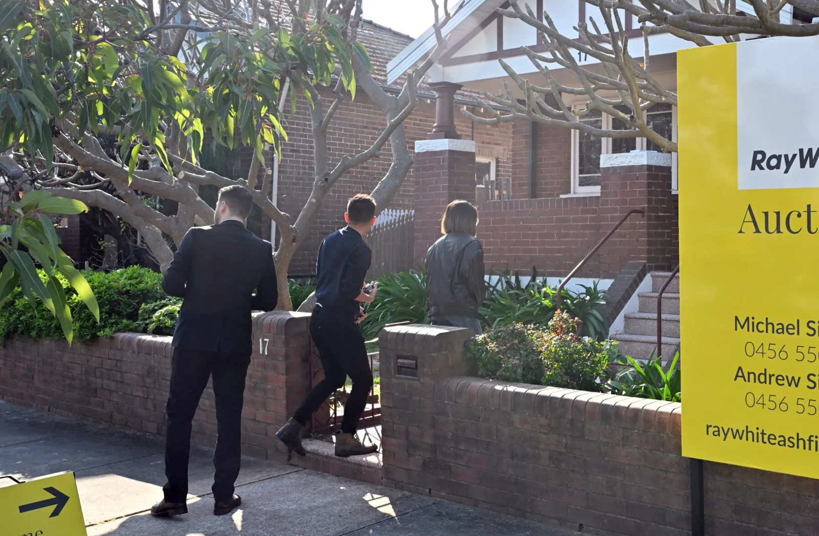 Buyers attend an open house inspection in Sydney.