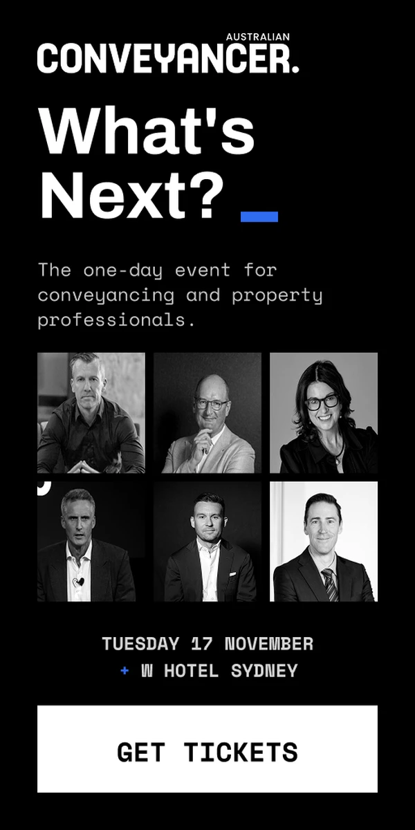 Australian Conveyancer advertisement