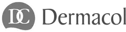 Logo of Dermacol, featuring stylized letters "DC" inside a shaded circle, followed by the brand name in sleek, dark gray font.