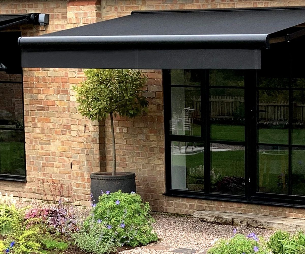 Base Plus awning installed on a residential property