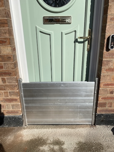 Flood barrier installation by GDCG