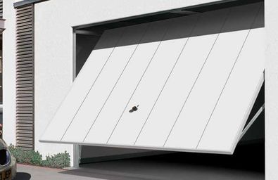 Modern Linear Up & Over Garage Doors