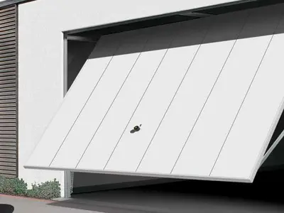 Modern Linear Up & Over Garage Doors