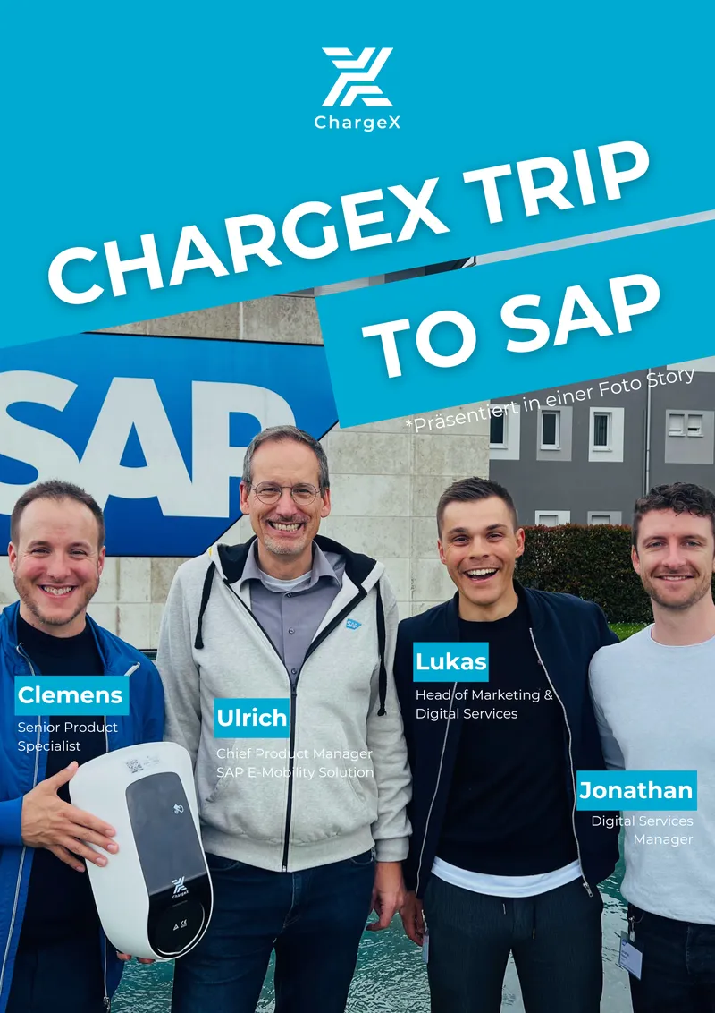 Die Fotostory zu dem Besuch von ChargeX zu SAP