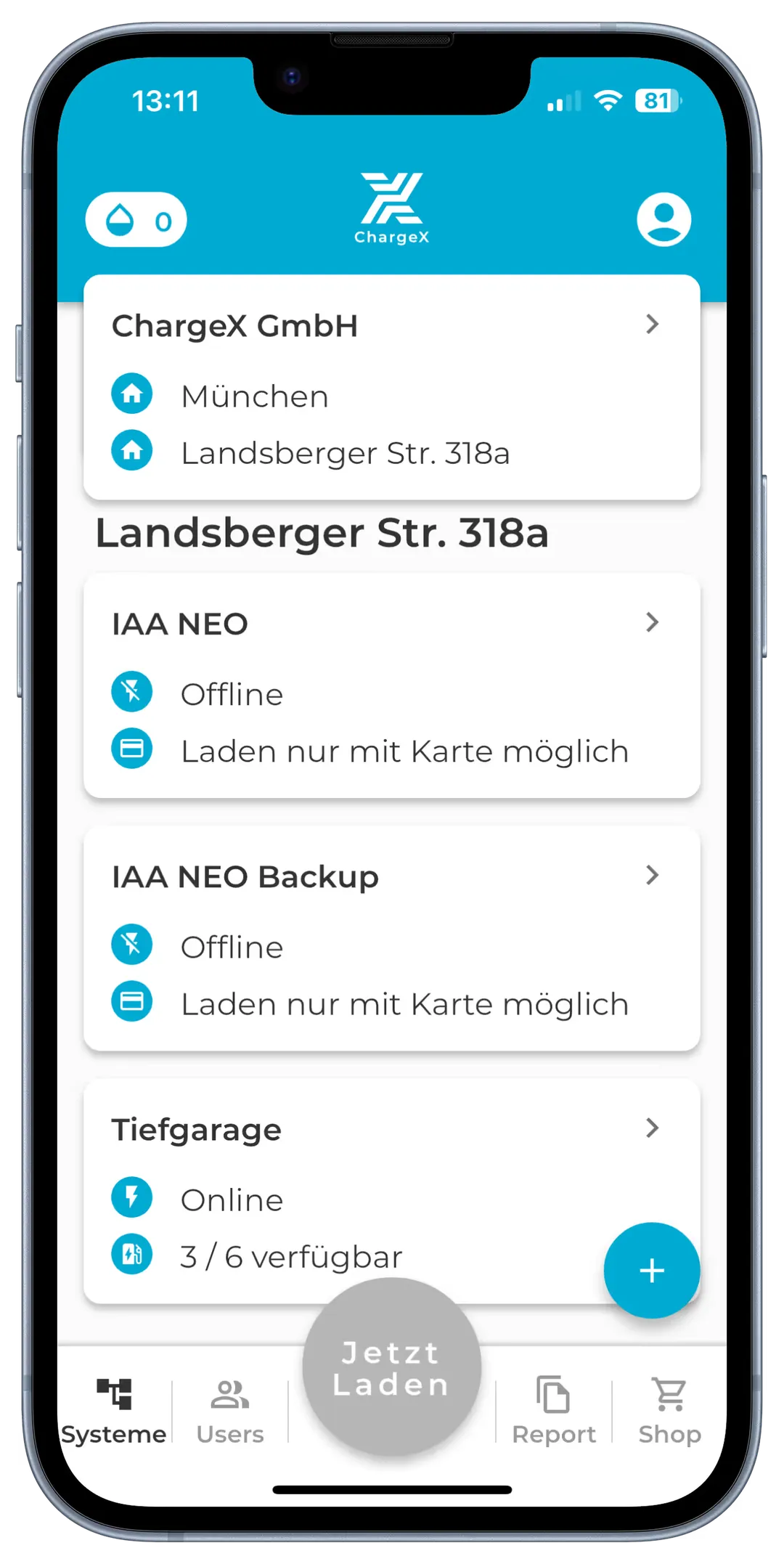 ChargeX App für E-Autofahrer