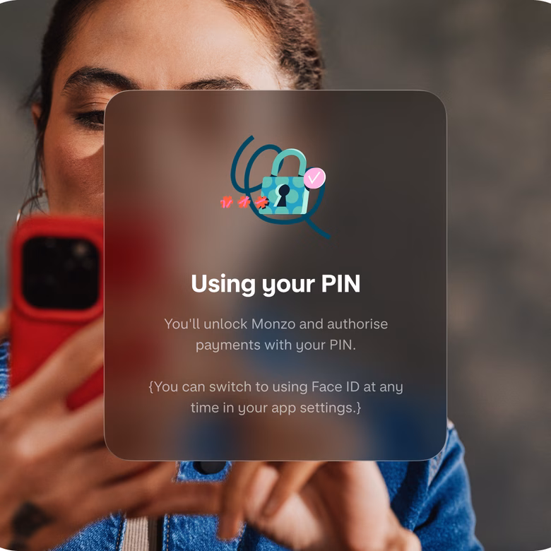 Phone creating a virtual card for safer online shopping.