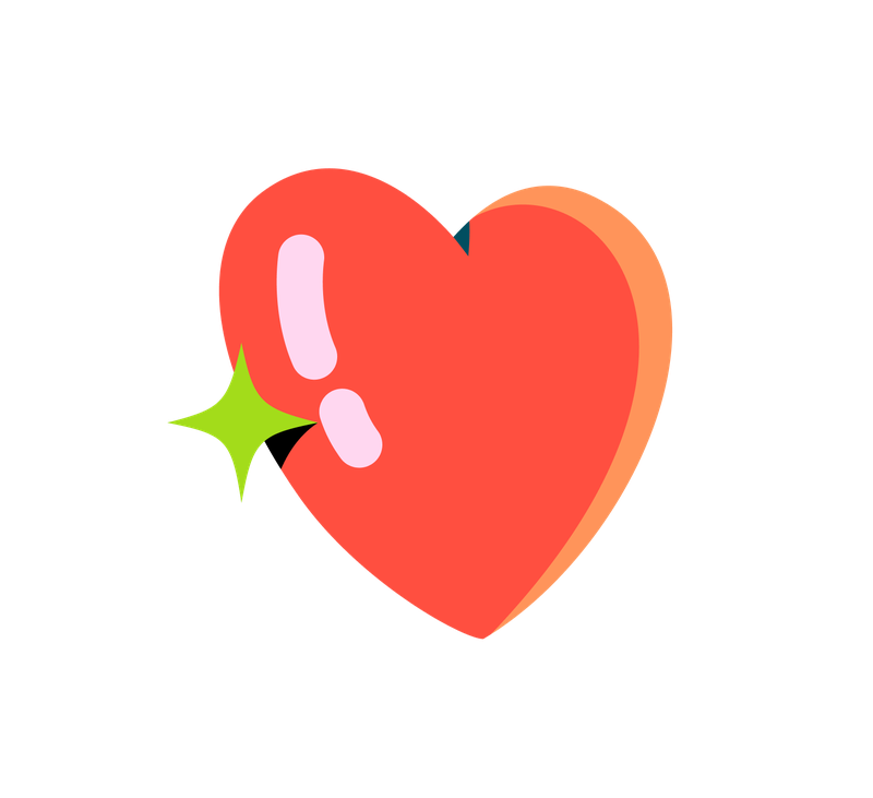 Dibujo de un corazón grande