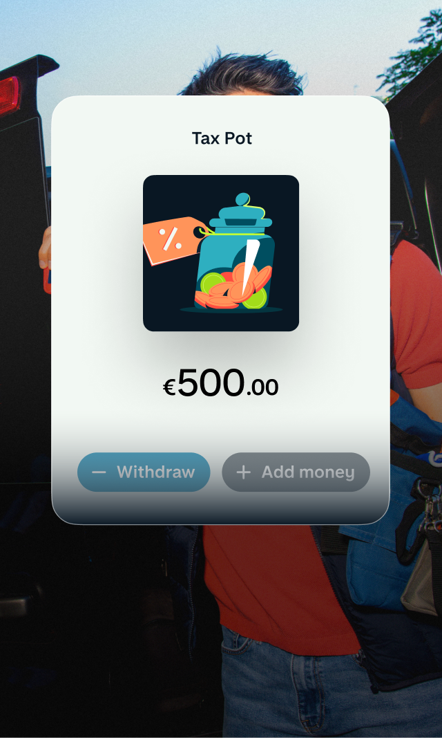 Phone displaying a business account feature in the Monzo app.