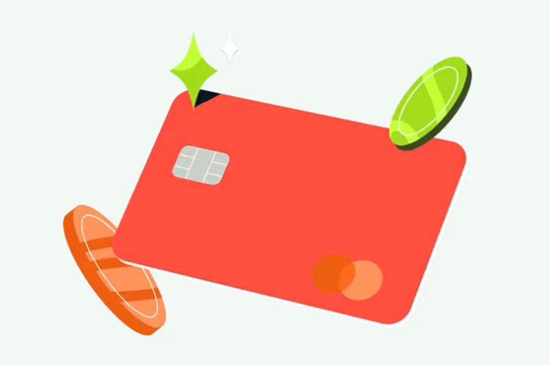Monzo hot coral card
