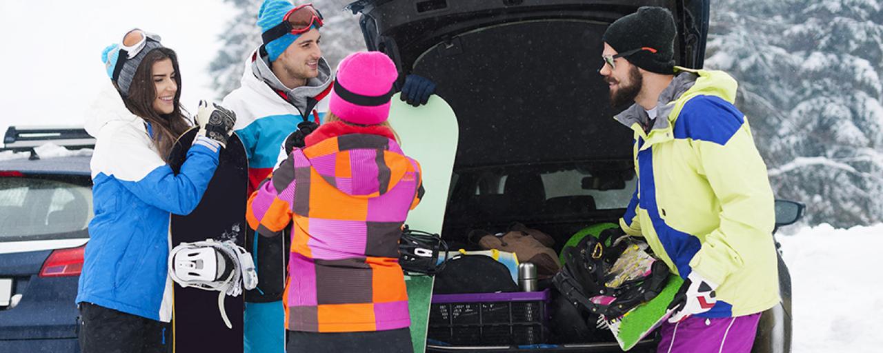 Wintersport met een elektrische auto
