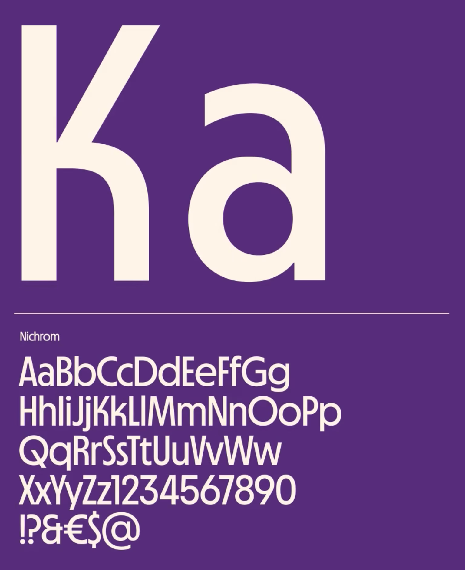 Violet Typografie Grafik