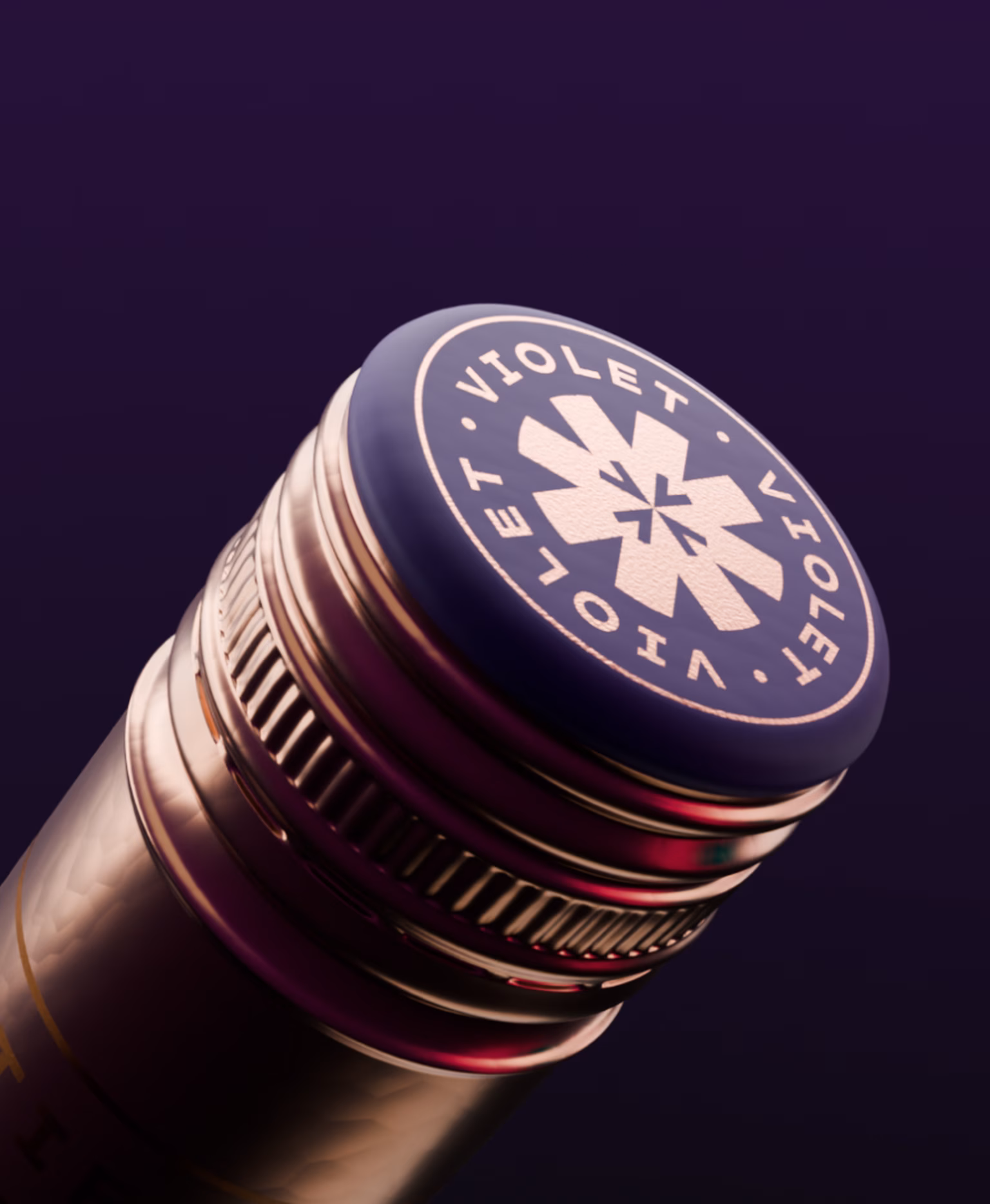 Violet Detail Kapsel und Deckel
