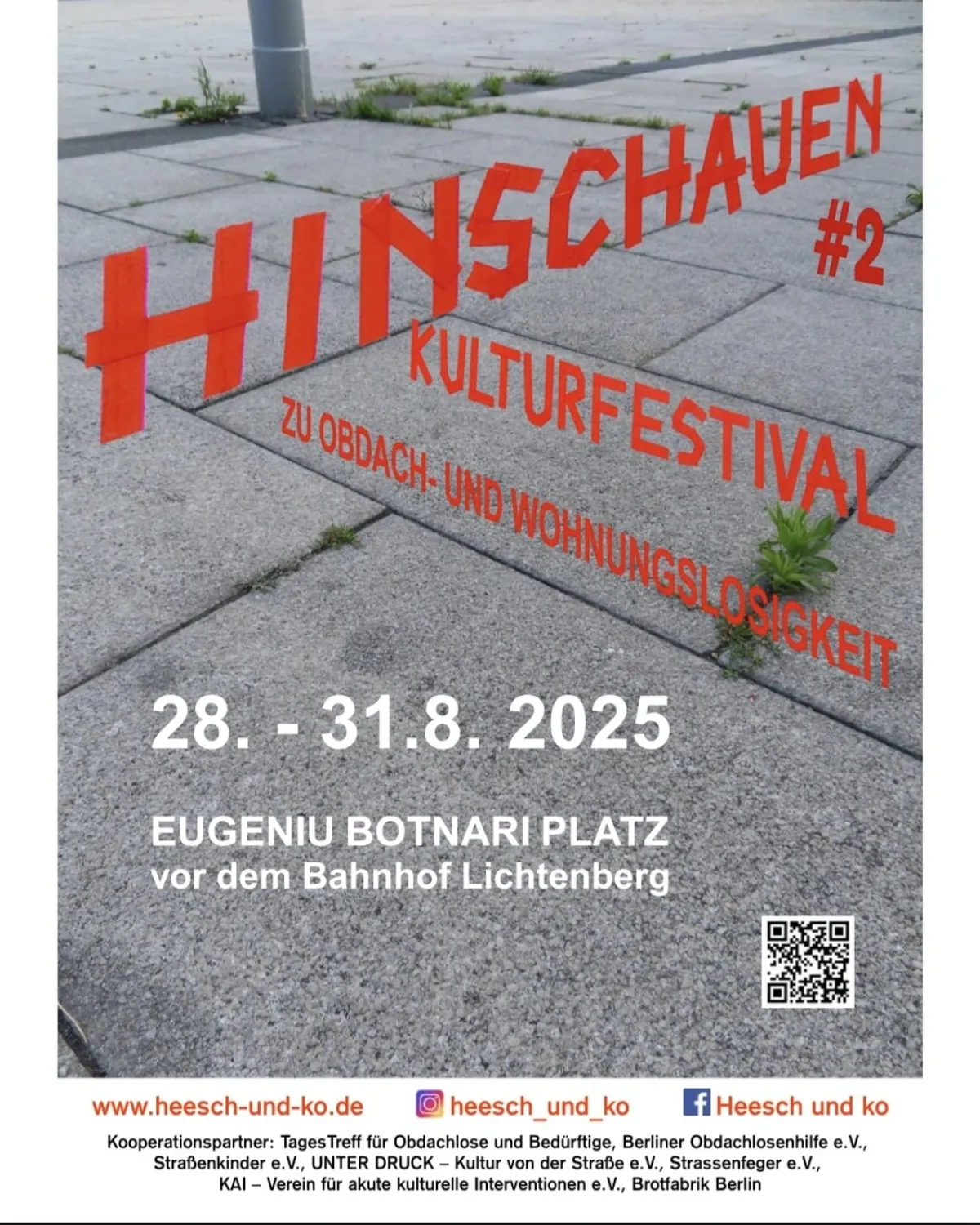 Plakatmotiv des Hinschauen Kultur Festivals 2025H
