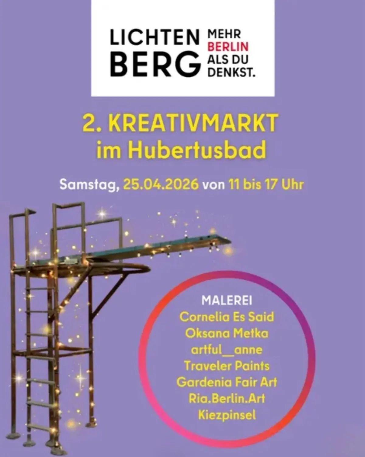 2. Kreativmarkt im Hubertusbad – Lichtenberg Berlin