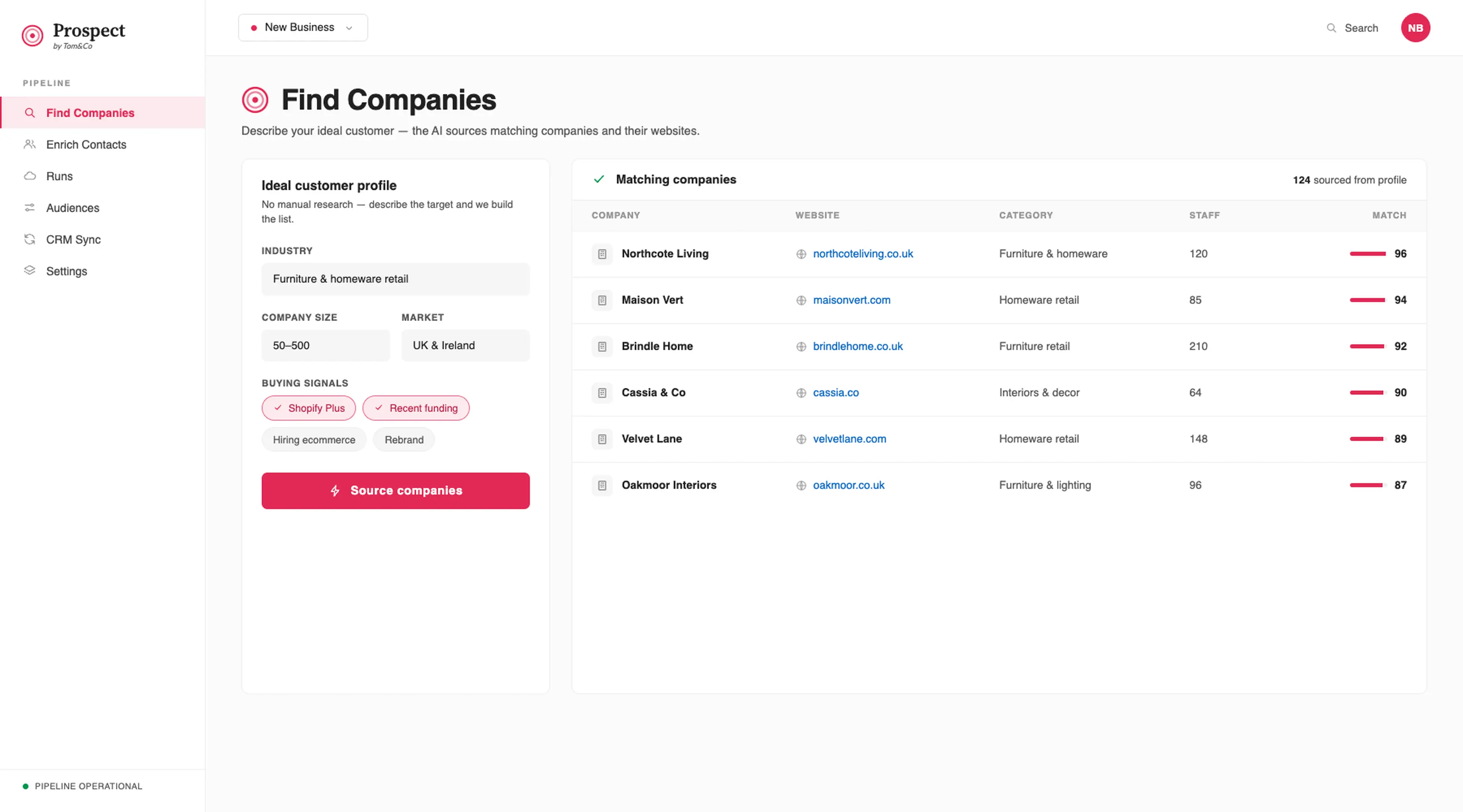 AI Prospect Sourcing