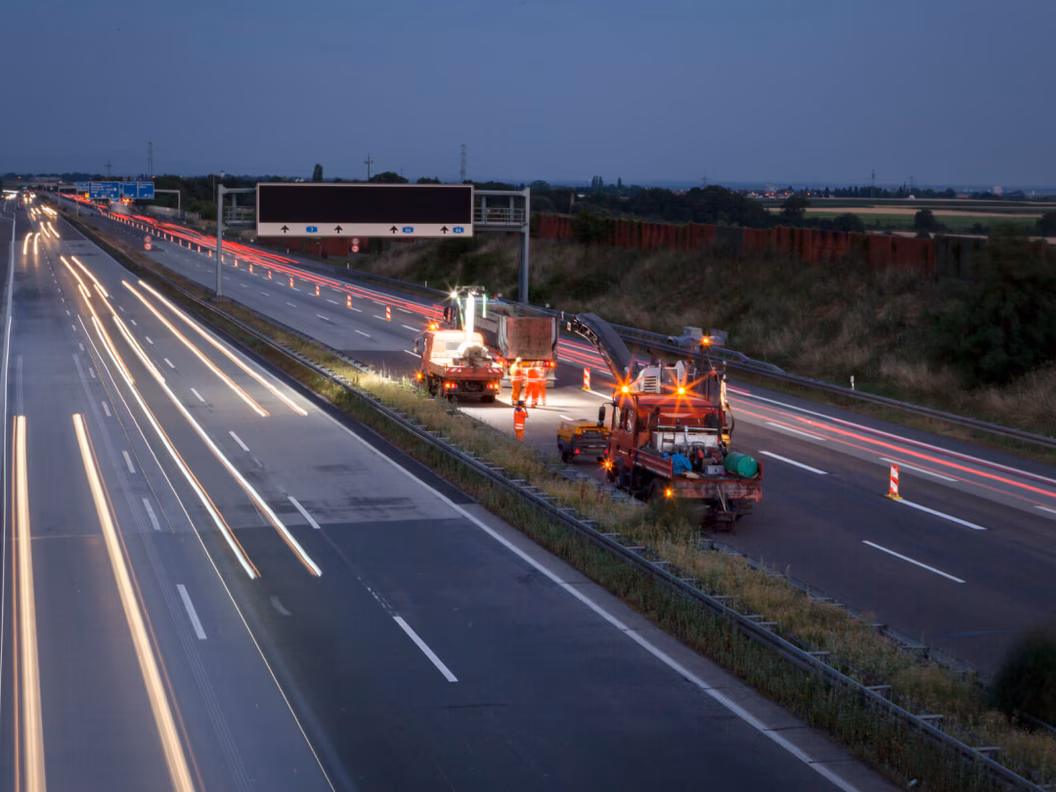 Straßenbau Autobahn
