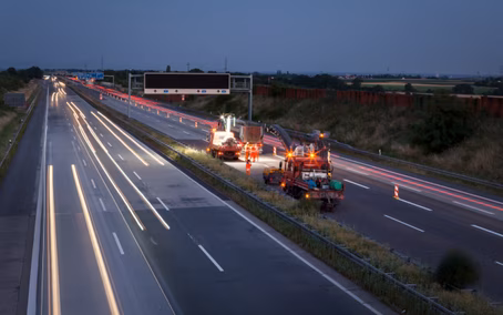 Straßenbau Autobahn