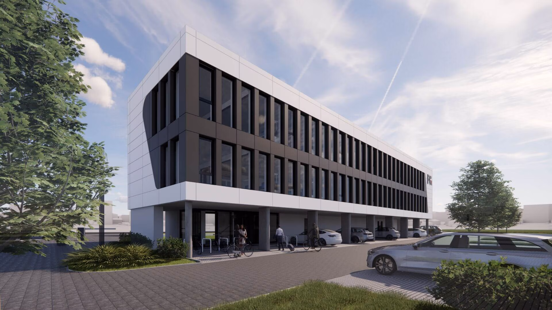 Neubau Gebäude Cube C als Innovation für IT und Digitalisierung der FC-Gruppe
