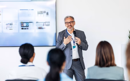 Präsentation eines digitales Schulungsangebots