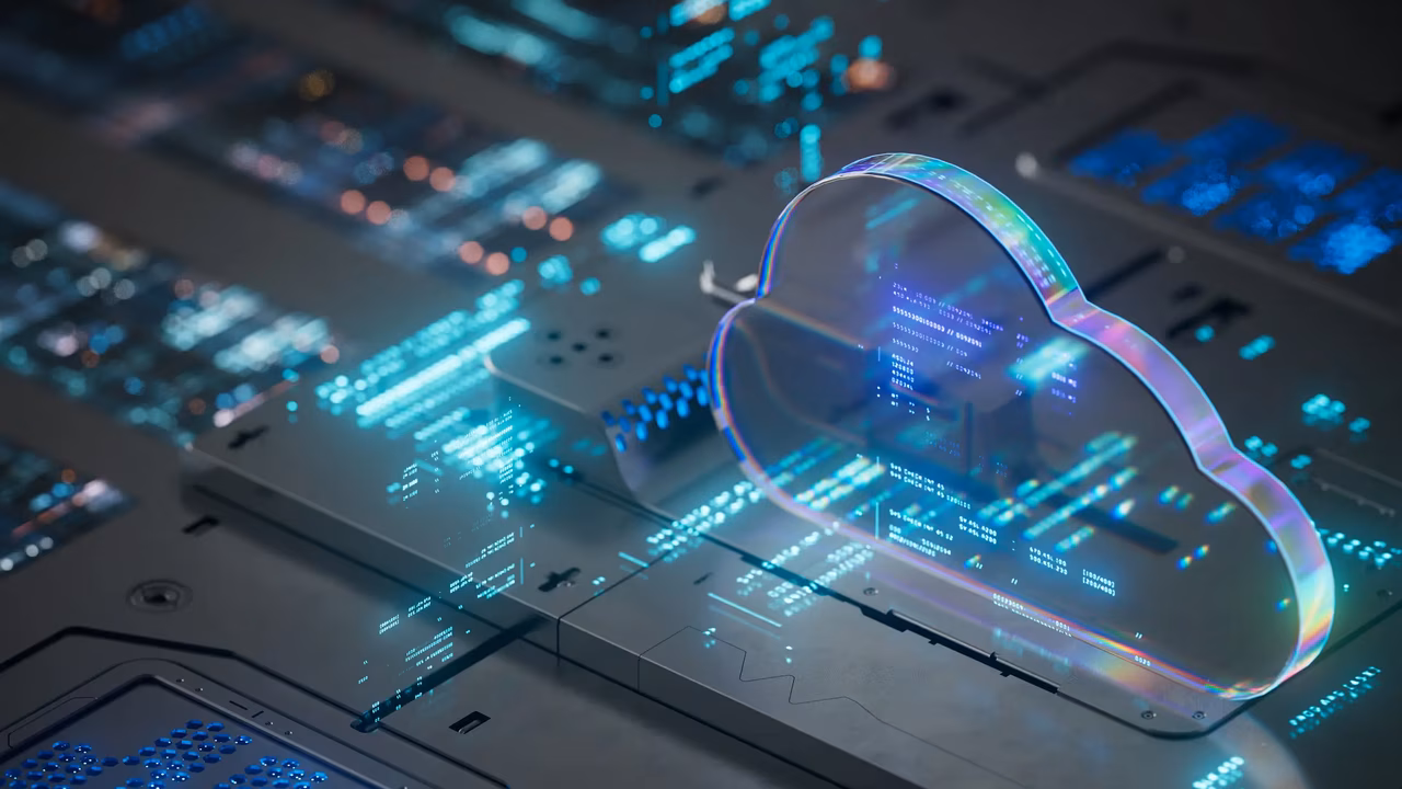 Abstraktes Bild Cloud