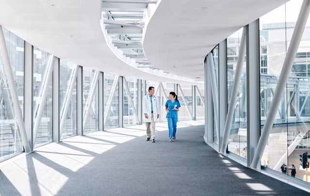 Öffentliches Bauprojekt Krankenhaus