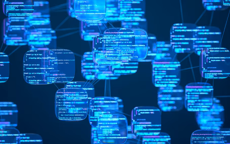 Abstrakte Datenstrukturen als Symbol für moderne Datenplattformen und vernetzte Datenlandschaften