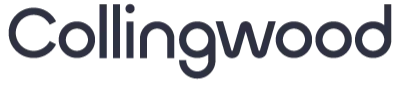 Logo with the word “Collingwood” in dark blue, rounded lowercase letters on a transparent background.
