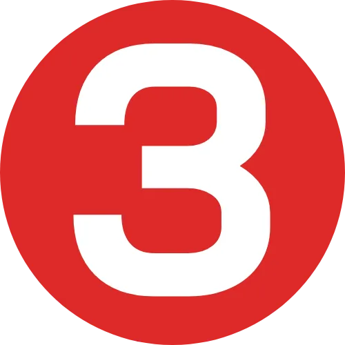 3 in red circle