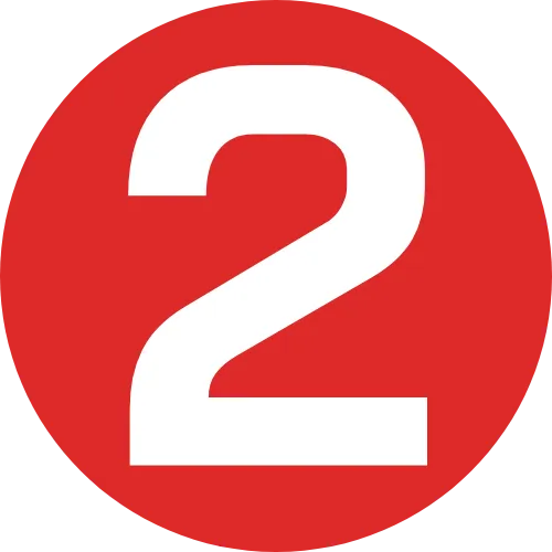 2 in red circle