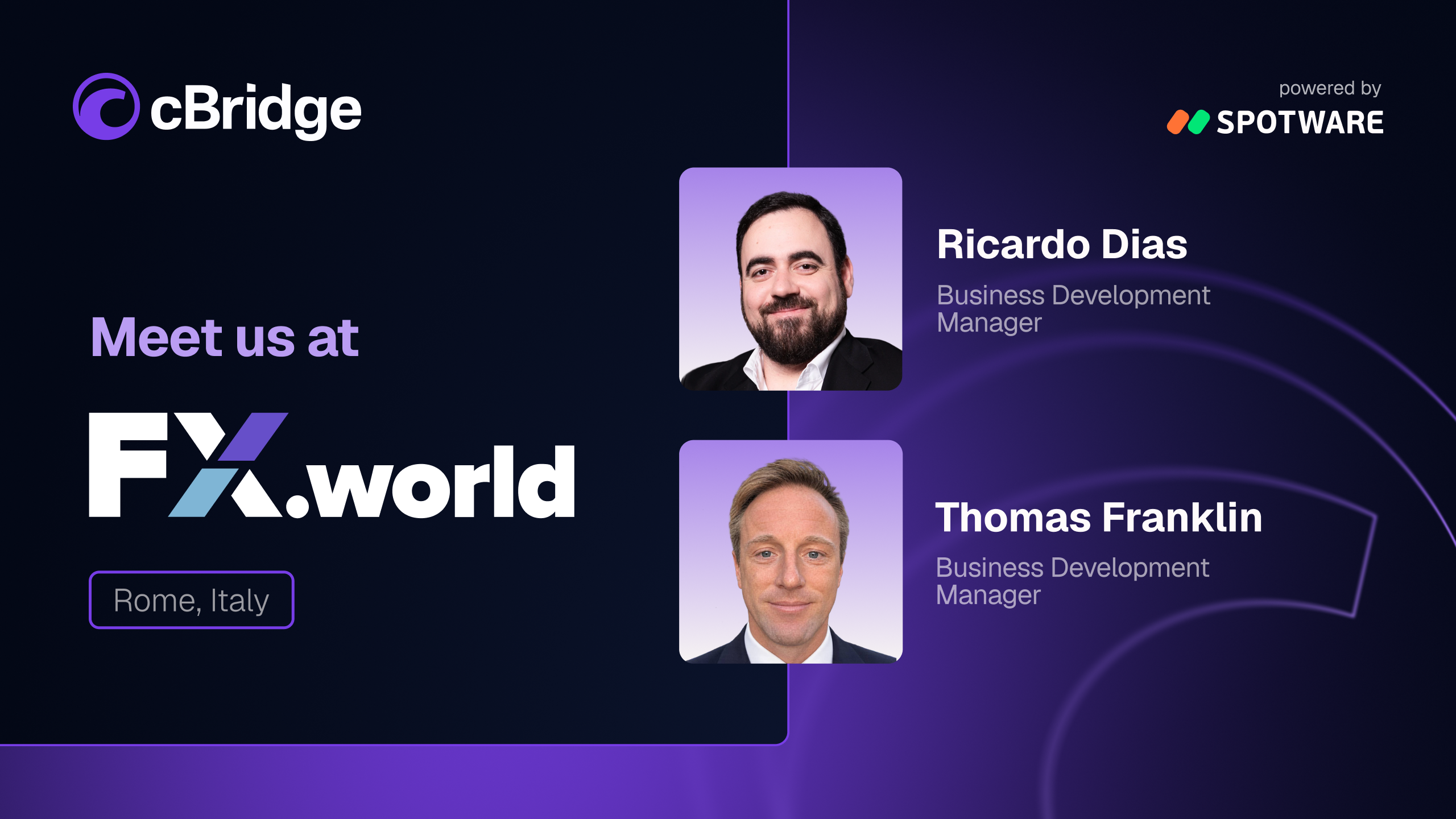 The Spotware team will attend FX.world 2026 in Rome from 2 to 5 November, bringing together discussions on trading technology, liquidity connectivity and business growth.