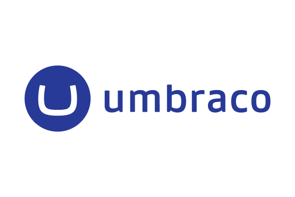 Blue Umbraco logo featuring a stylized "U" icon next to the text "umbraco" in lowercase.