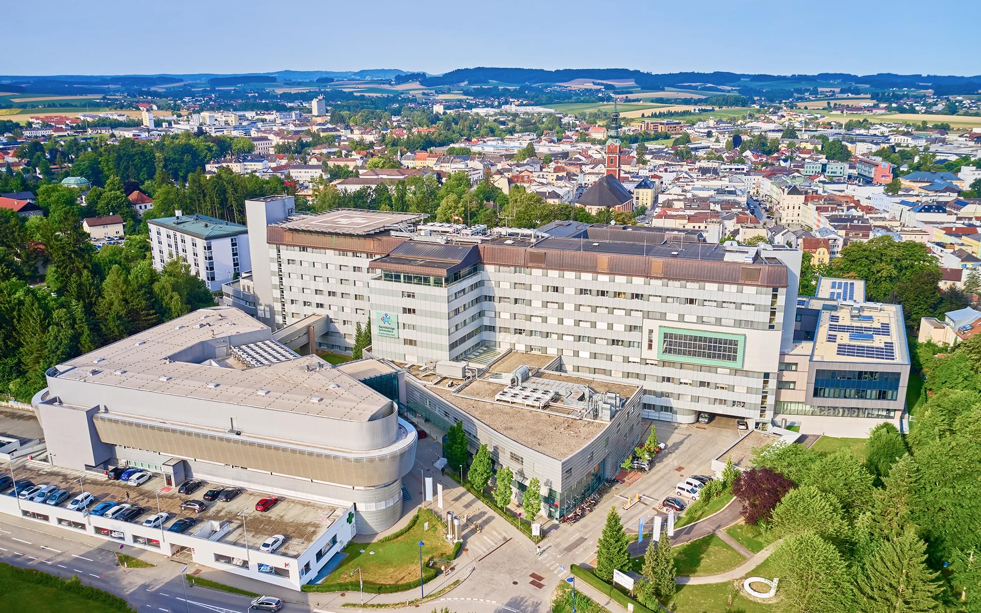 Aussenansicht des Krankenhauses