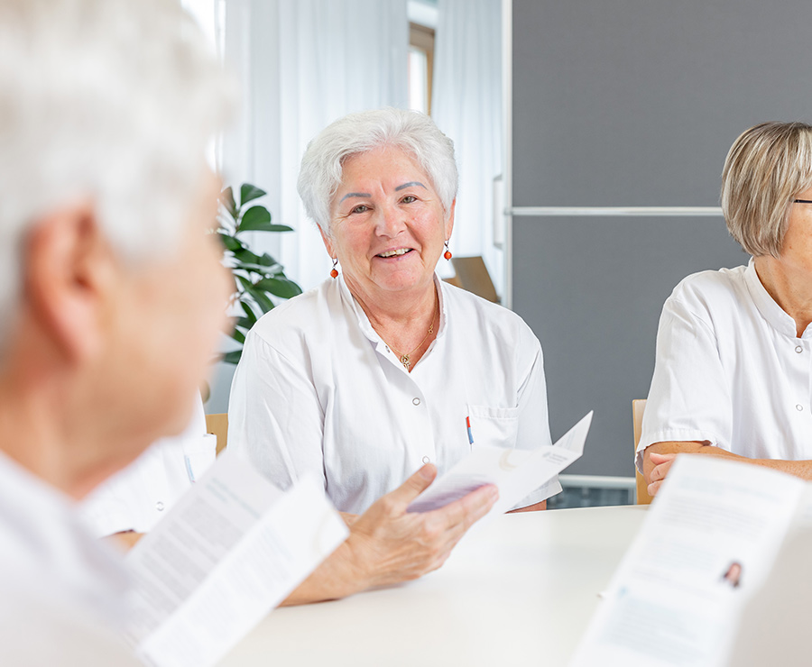 Ehrenamtliche Mitarbeiterin auf der Palliativstation