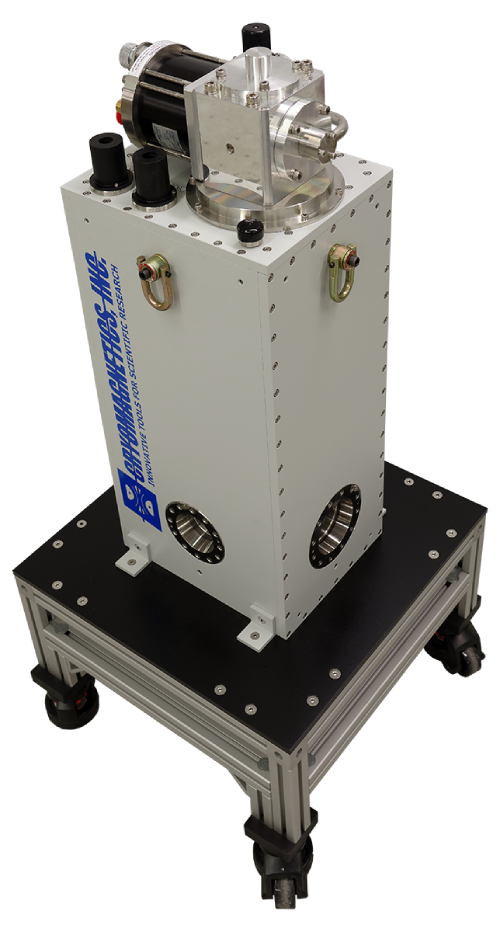 5 Tesla split-pair cryogen-free superconducting magnet system with dual perpendicular room temperature bores
