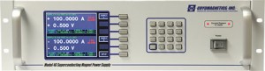 Model 4G-Dual 200-amp superconducting magnet power supply — front view